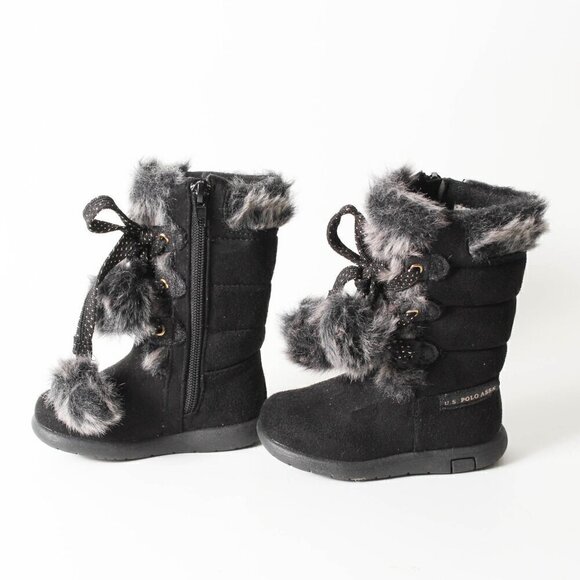 U.S. Polo Assn. Girls Snow Boots, Size 5 - Stylish & Warm! - Picture 2 of 6